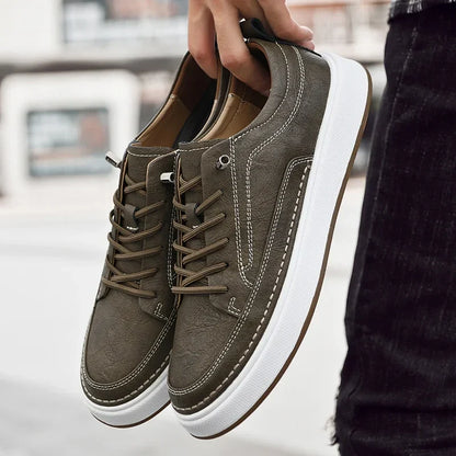 Duncan Genuine Men Leather Sneakers