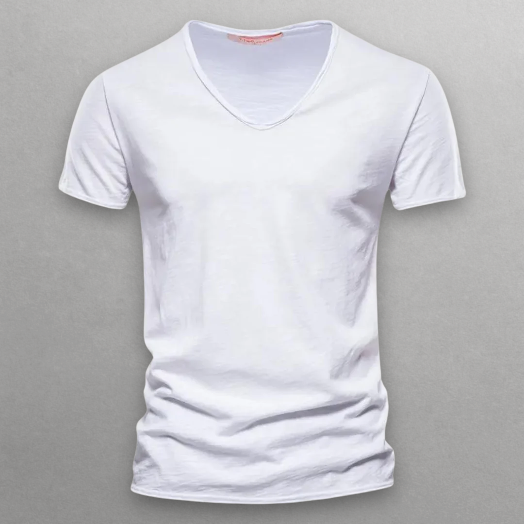 NORI V-NECK COTTON T-SHIRT
