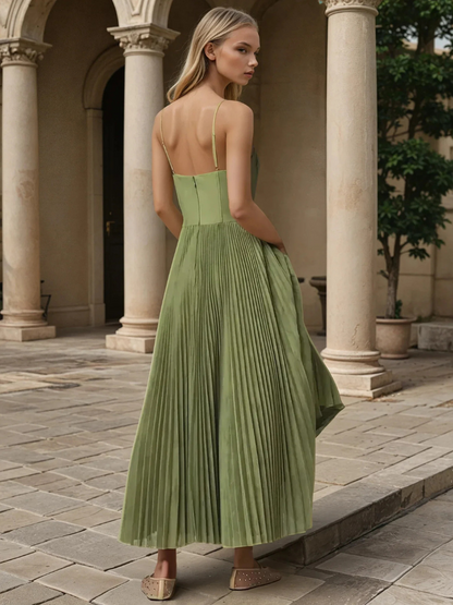 Sonya™ | Sculpted Pleated Maxi Dress 1
