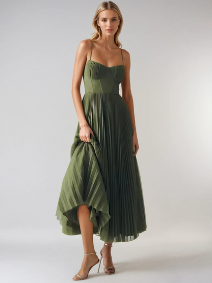 Sonya™ | Sculpted Pleated Maxi Dress 3