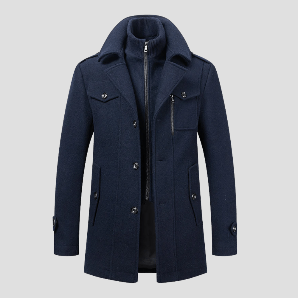 Retro Double Collar Coat  — 50% OFF Today Only