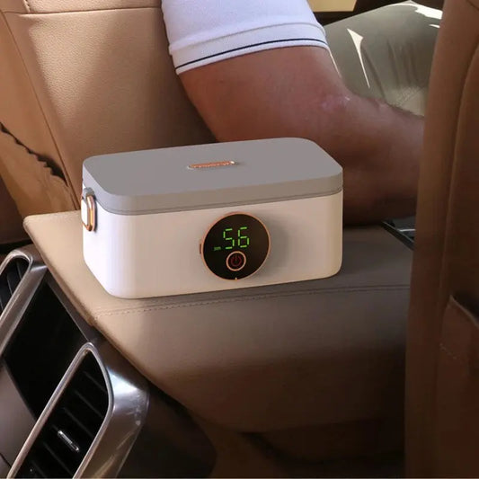 HeatMate Pro Wireless Heated Lunchbox – Rechargeable & Portable Food Warmer for Hot Meals On the Go BULLCAPTAIN