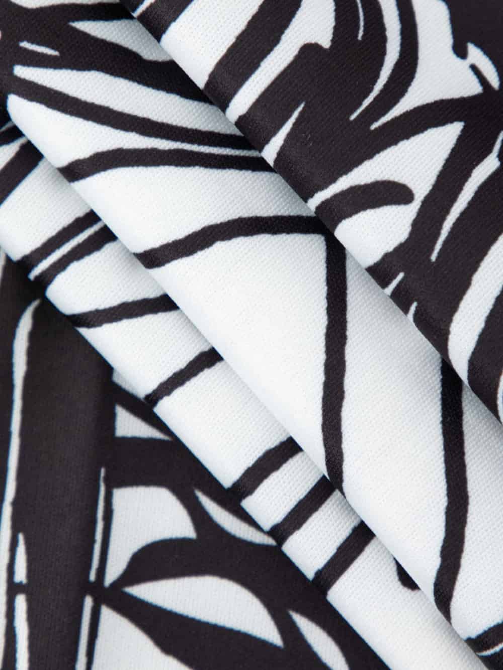 Abstract Line Print Short Sleeve Mini Dress Olympus London
