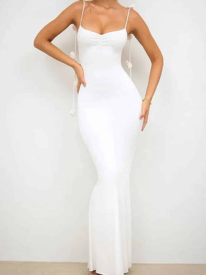 Decor Cami Backless Fitted Maxi Dresses Olympus London