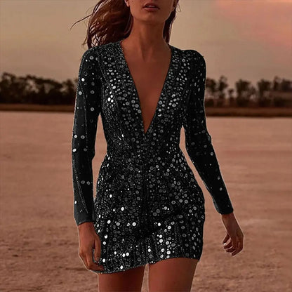 Sequin Mini Dress Women | Loravelle - BULLCAPTAIN
