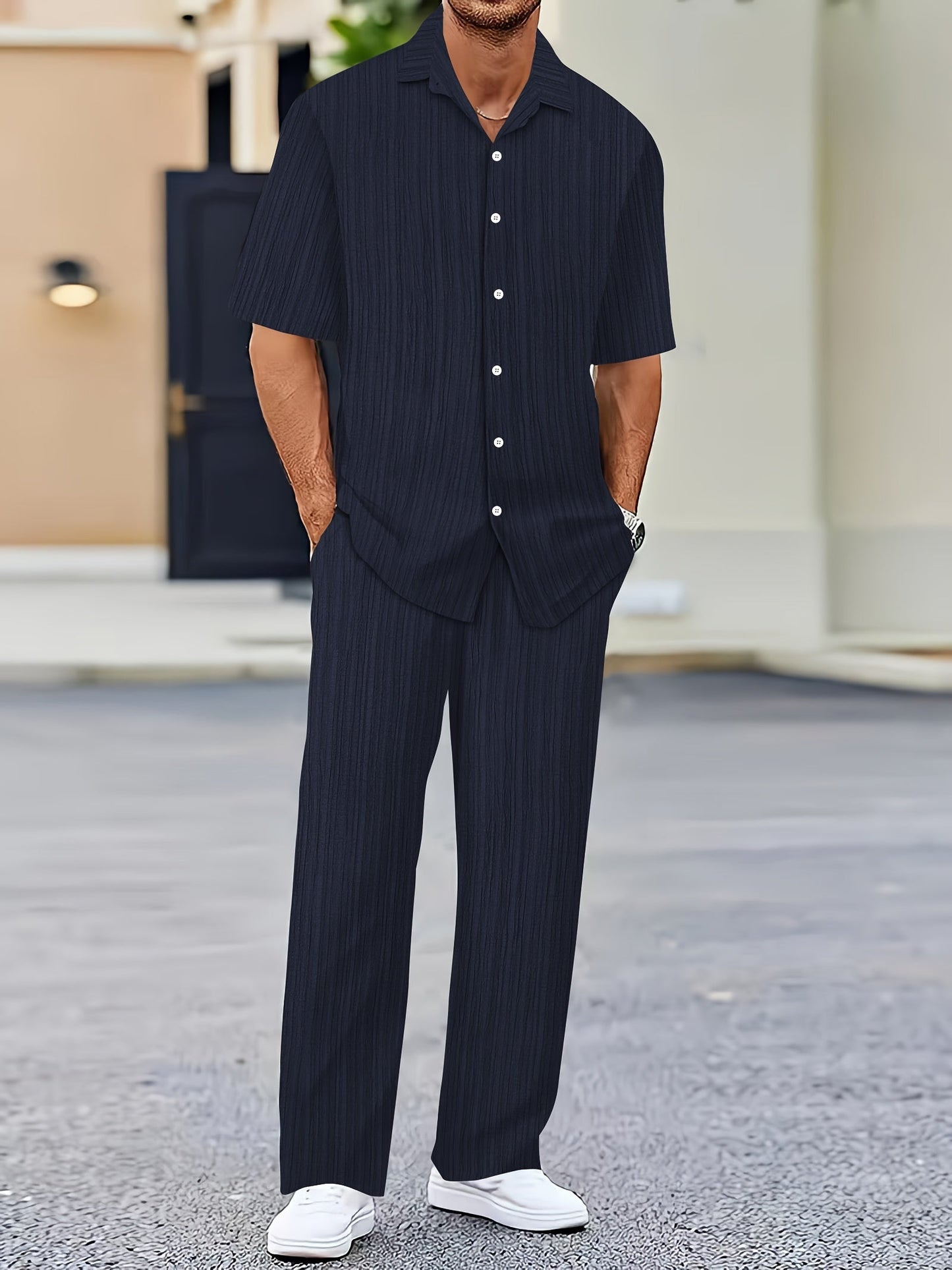 Elias Striped Two-Piece Summer Set Olympus London