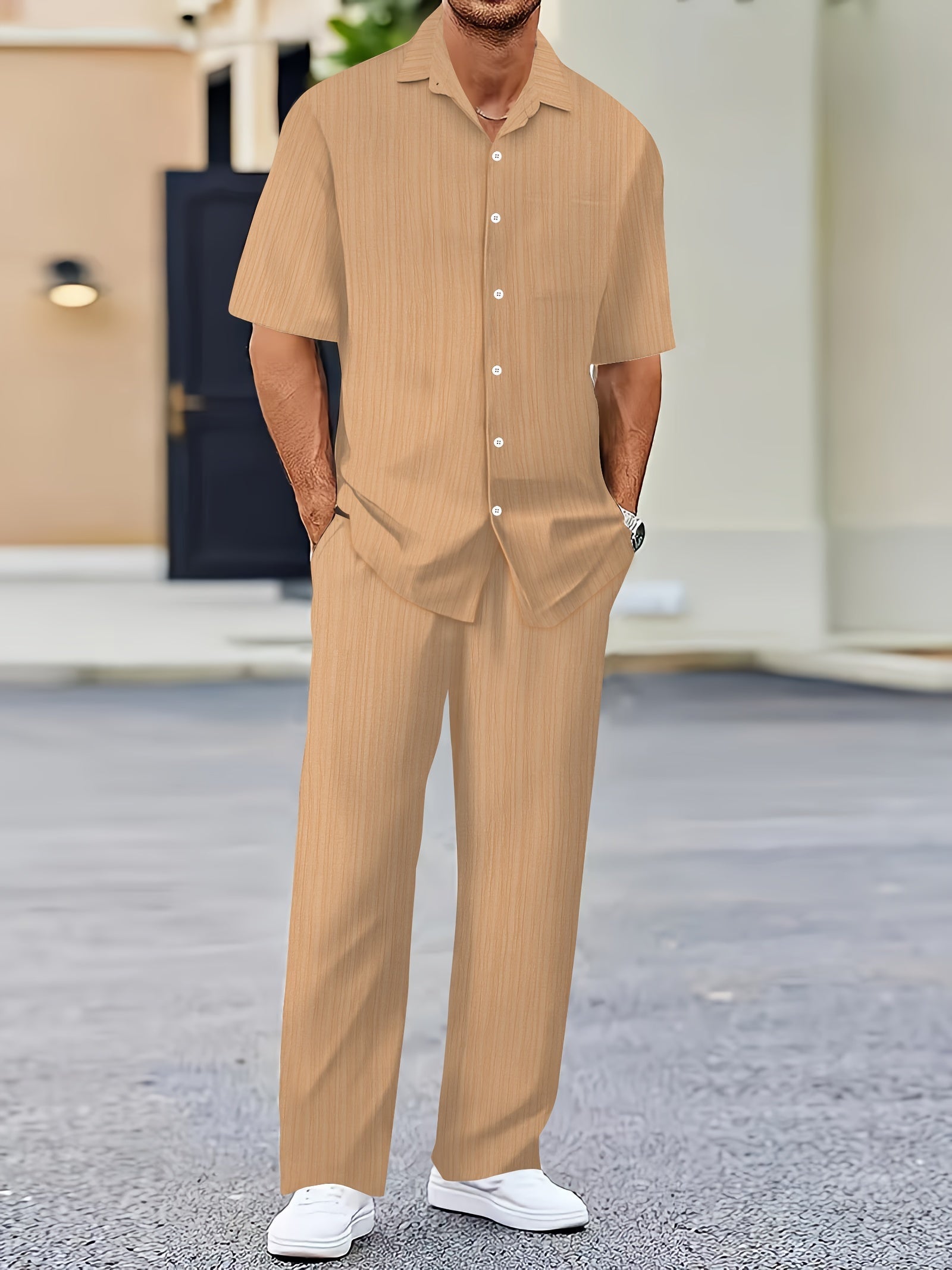 Elias Striped Two-Piece Summer Set Olympus London