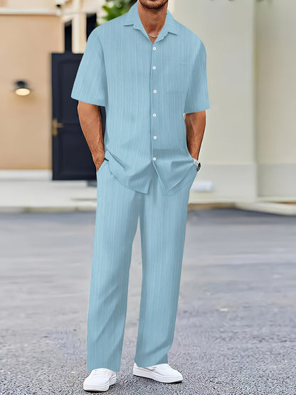 Elias Striped Two-Piece Summer Set Olympus London