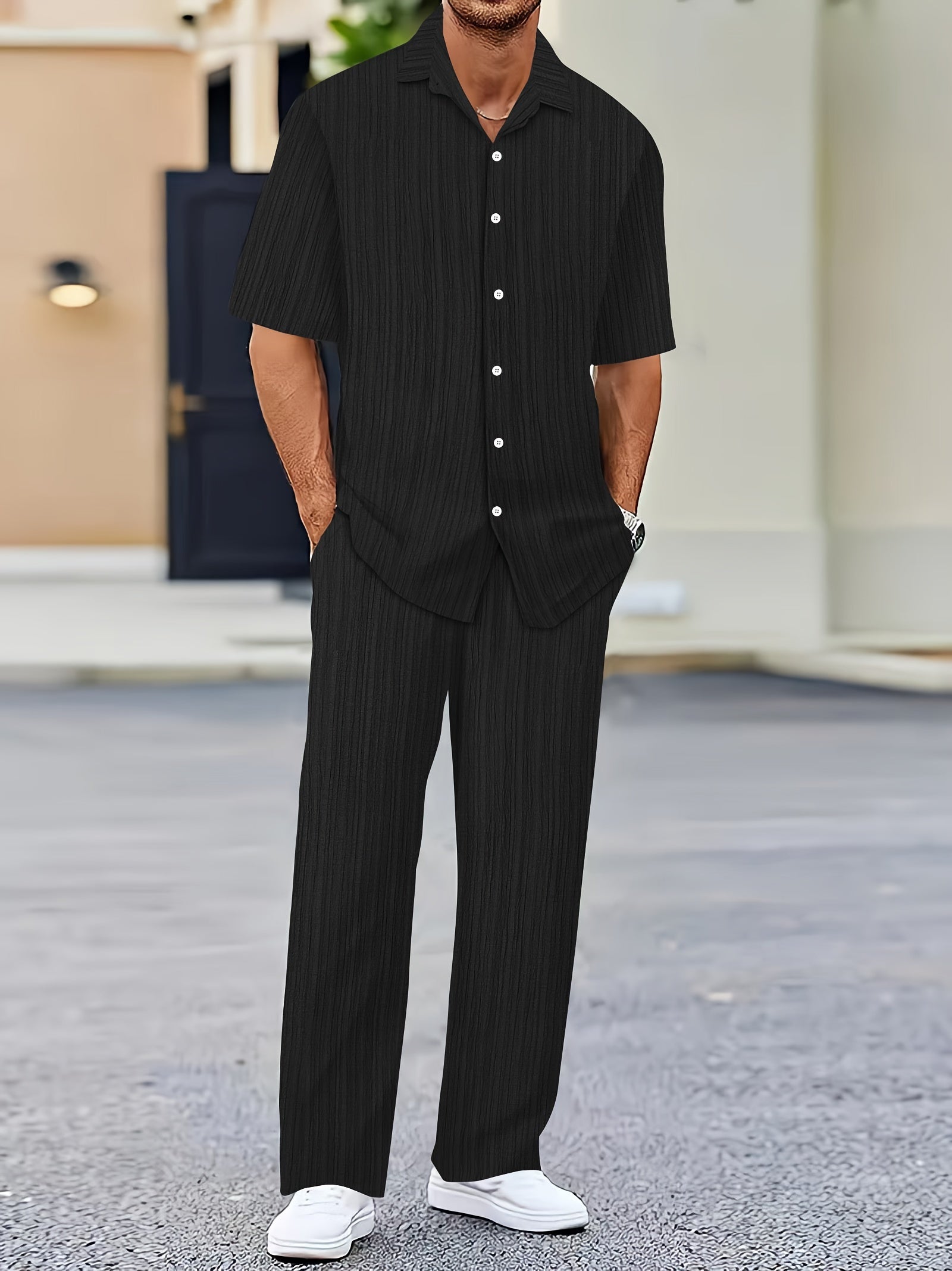 Elias Striped Two-Piece Summer Set Olympus London
