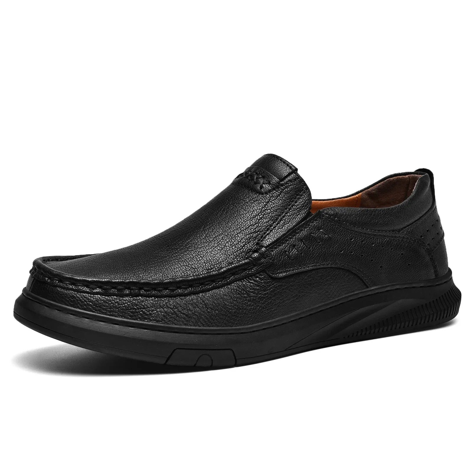 Madison Leather Slip-On Comfort Loafers BullCaptain