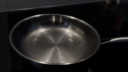 Titan Premium Frying Pan – Non-Coated Hammered Titanium Pan for All Hobs Including Induction BULLCAPTAIN