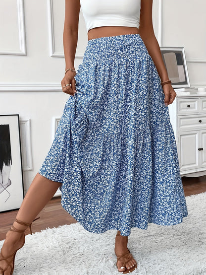 Mia Collection | Women's Maxi Skirt with Floral Print & Flattering Fit | Lightweight Fabric for Effortless Style 11