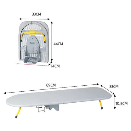 Givera Foldable Ironing Board – Compact Space-Saving Design with Non-Slip Legs and Steam-Absorbent Cover BULLCAPTAIN