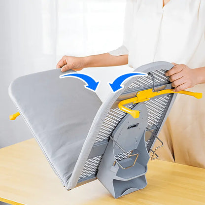 Givera Foldable Ironing Board – Compact Space-Saving Design with Non-Slip Legs and Steam-Absorbent Cover BULLCAPTAIN