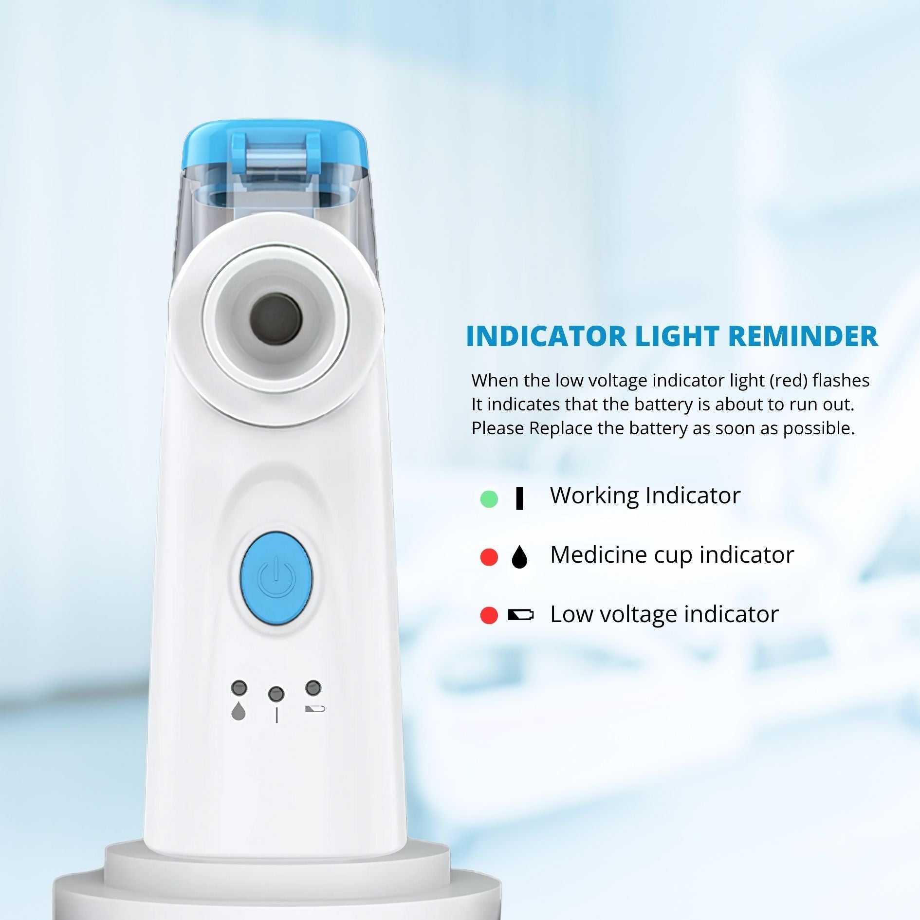 Breathe Easier Fast with Quiet Portable Nebulizer for All Ages + battery for free BULLCAPTAIN