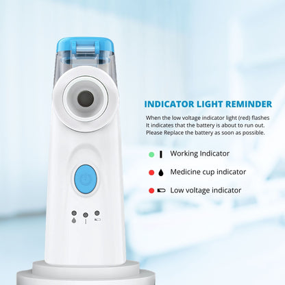 Breathe Easier Fast with Quiet Portable Nebulizer for All Ages + battery for free BULLCAPTAIN