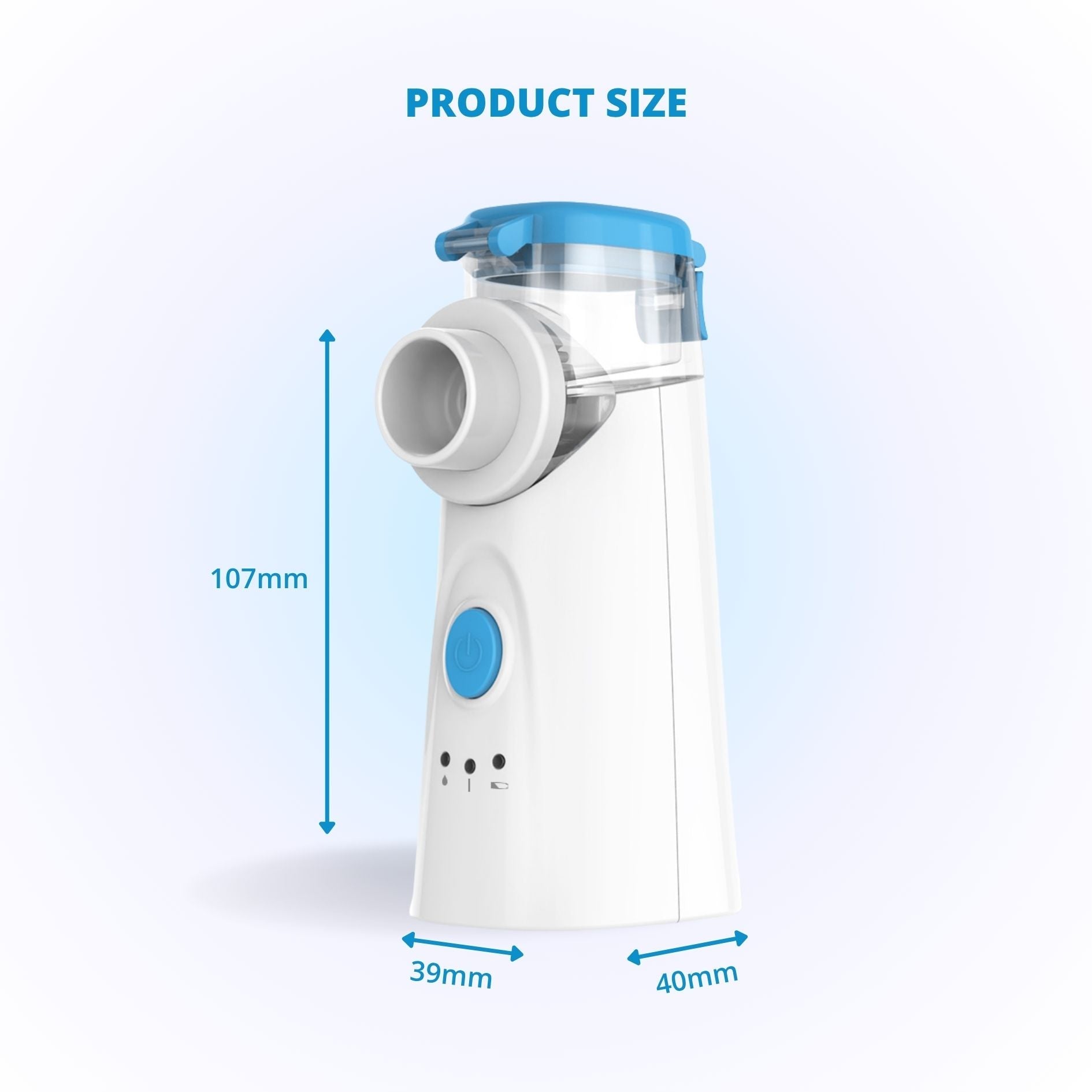 Breathe Easier Fast with Quiet Portable Nebulizer for All Ages + battery for free BULLCAPTAIN