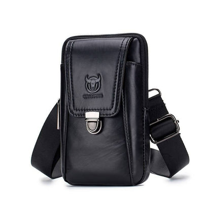 Leather Mini Shoulder Bag Belt Clip Holster Cell Phone Pouch