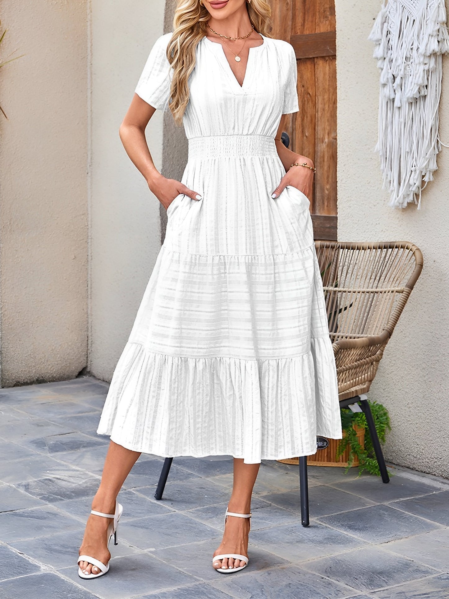 Women's casual midi dress