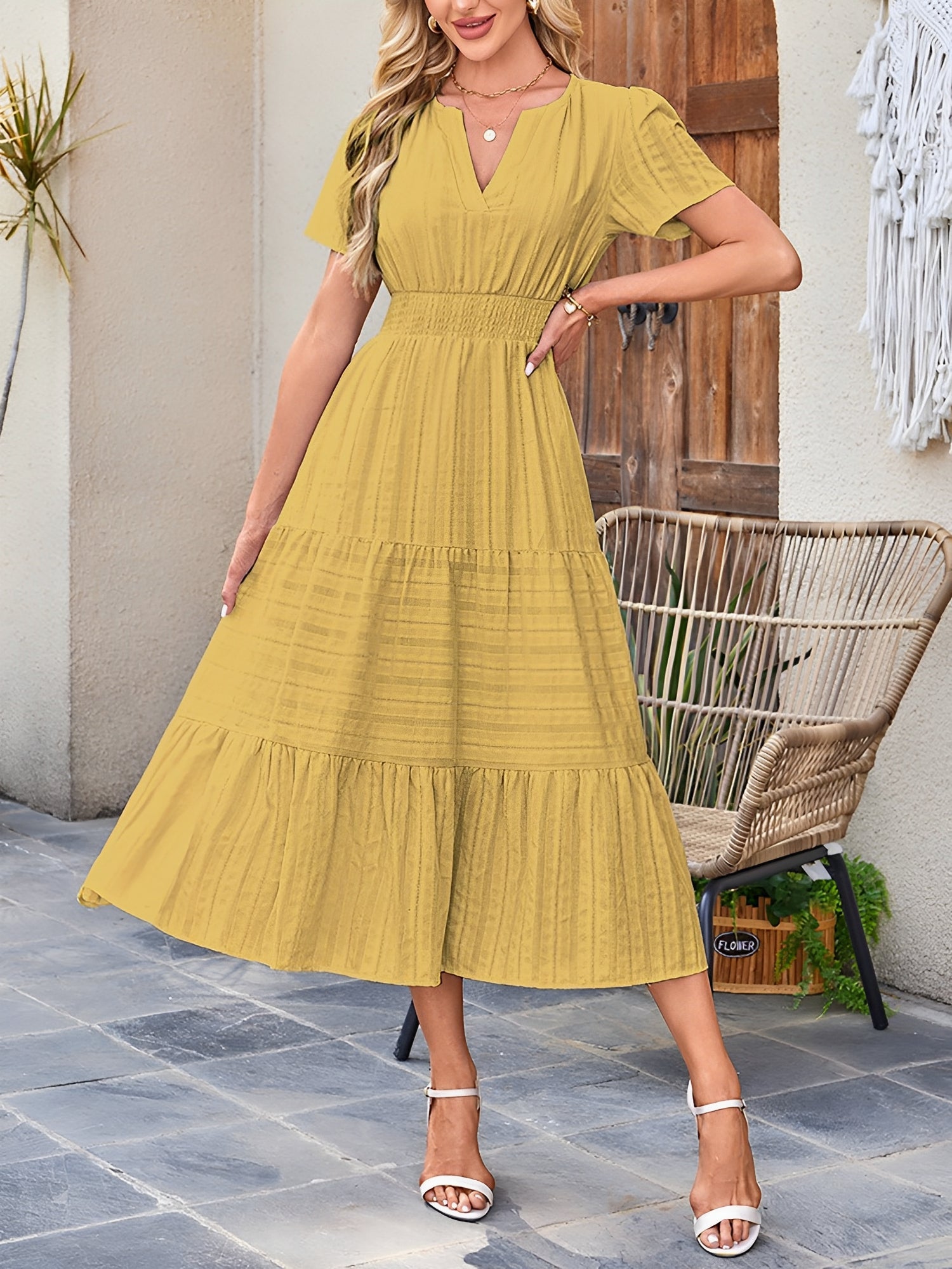 Women's casual midi dress