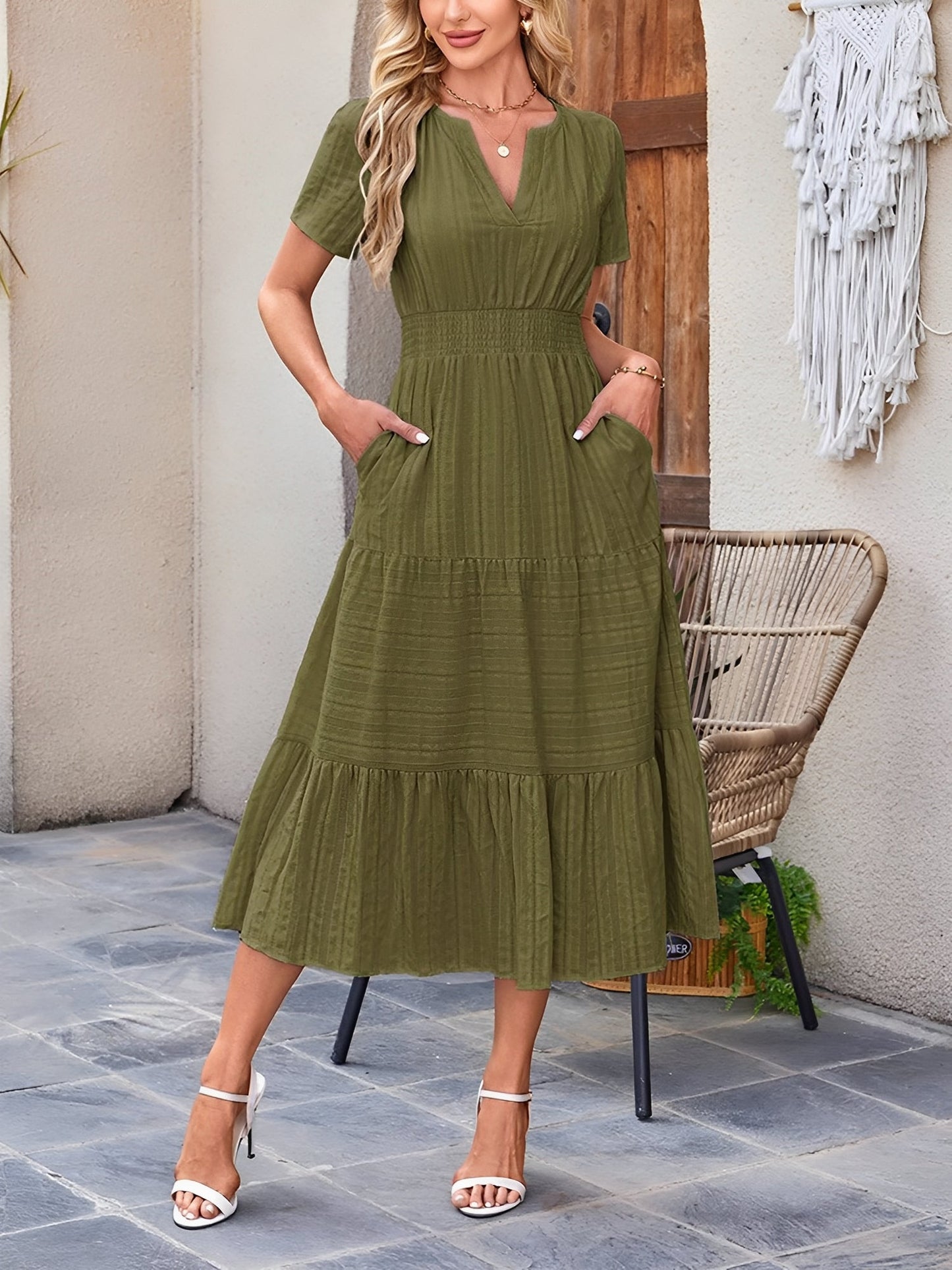 Women's casual midi dress