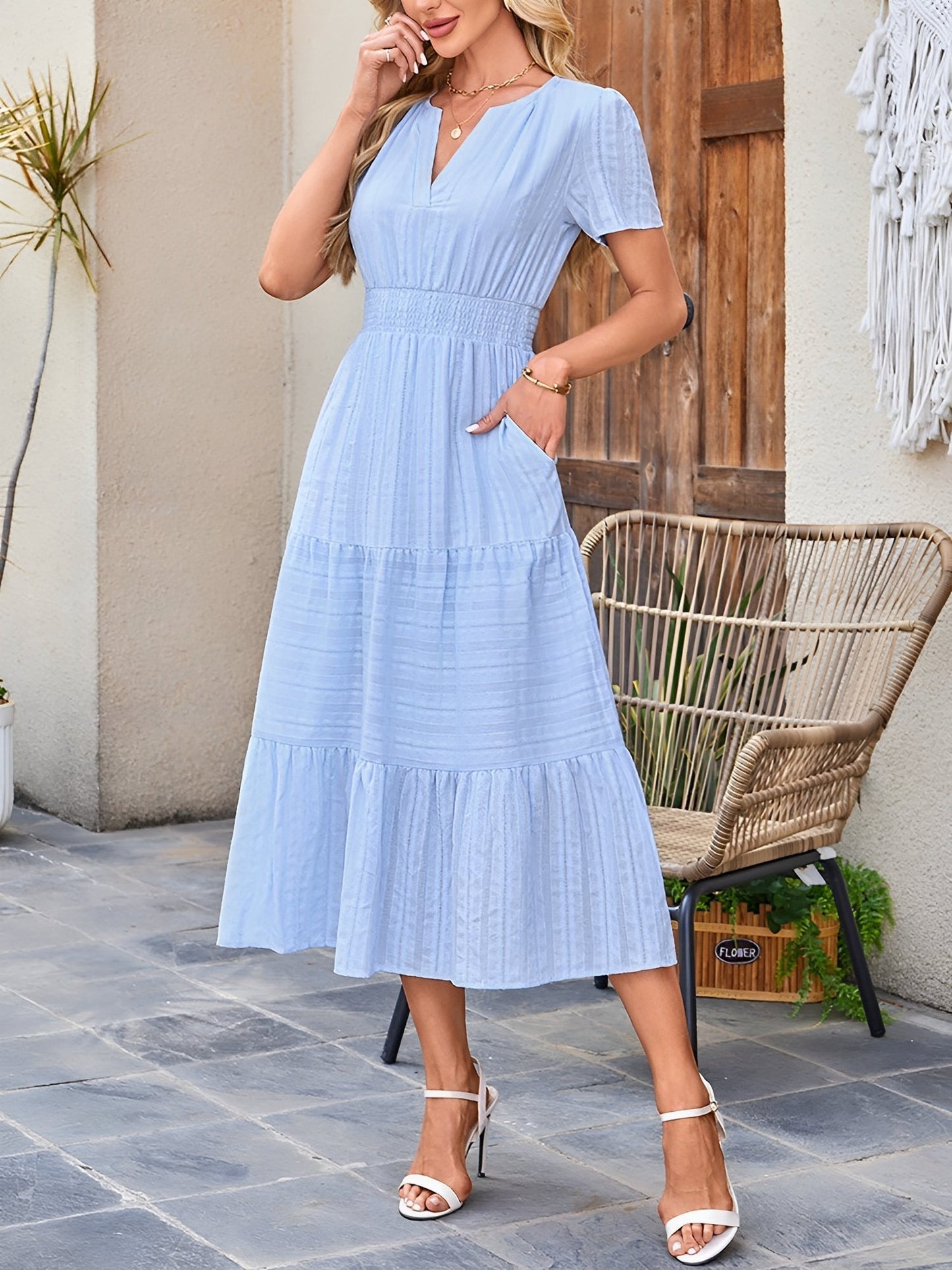 Women's casual midi dress