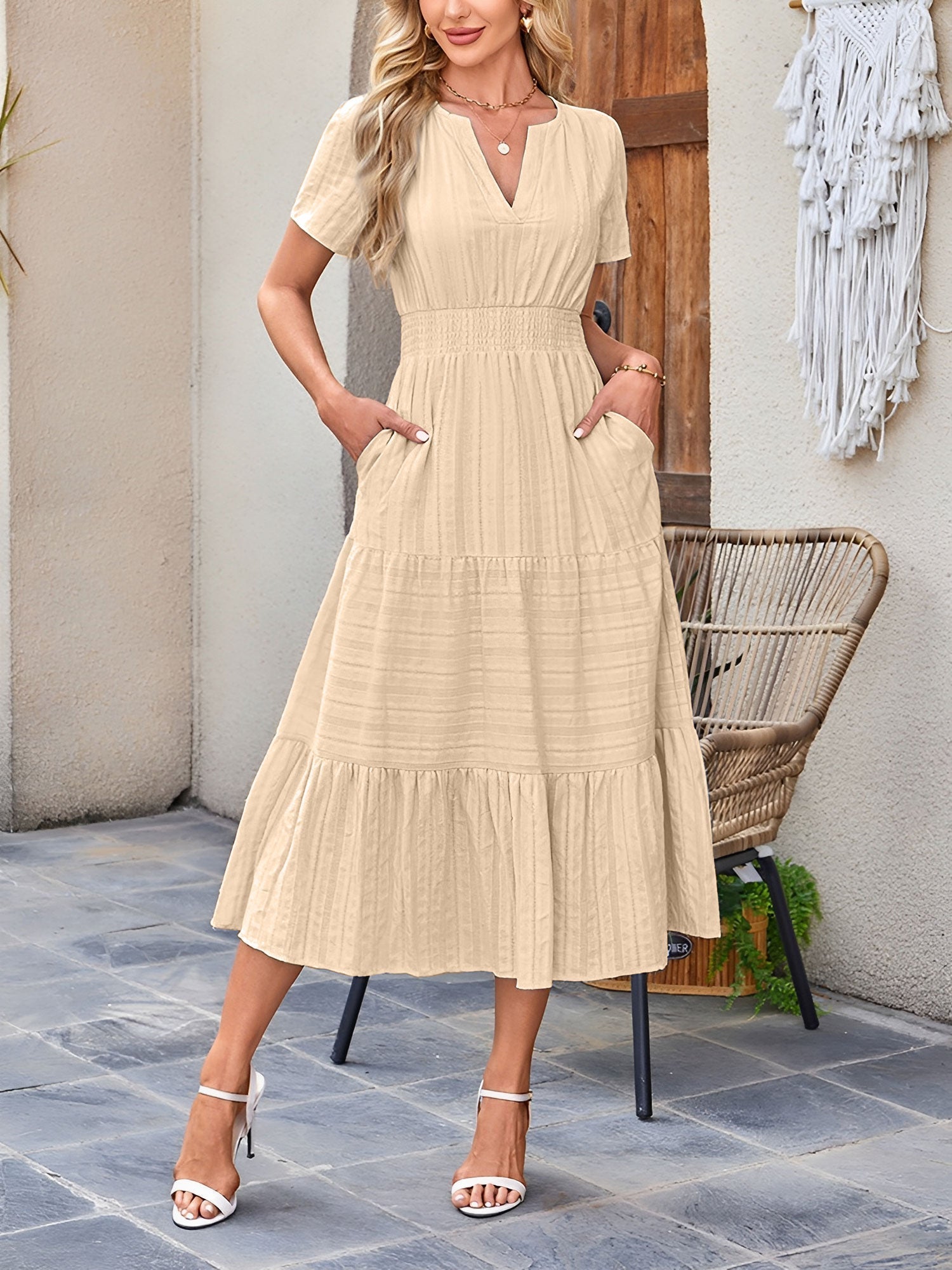 Women's casual midi dress
