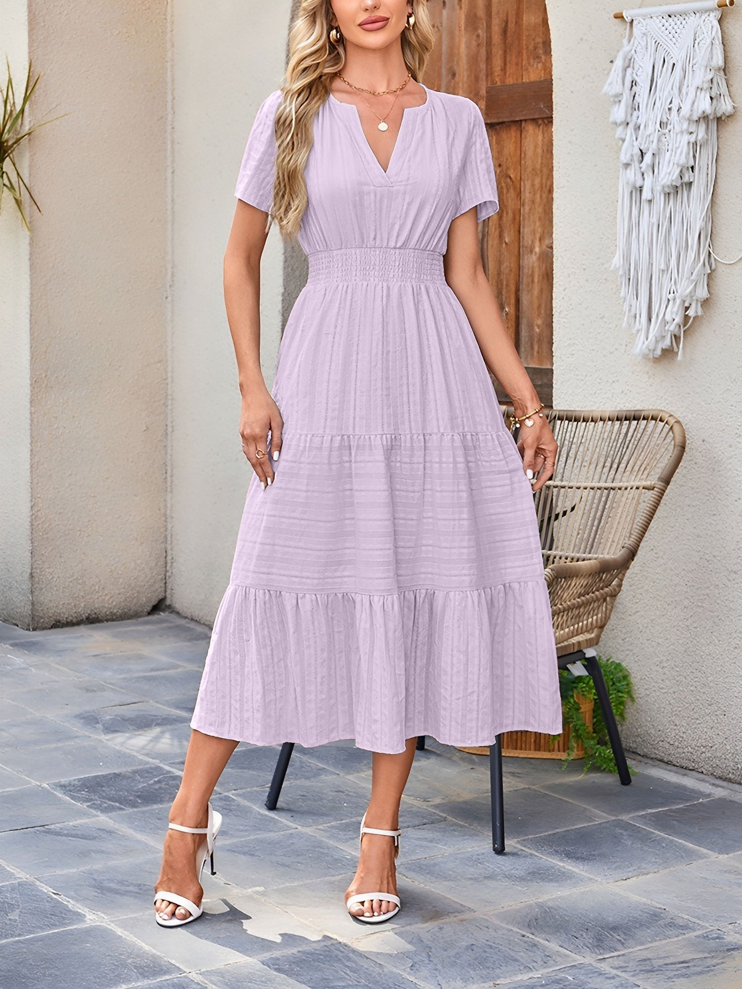 Women's casual midi dress
