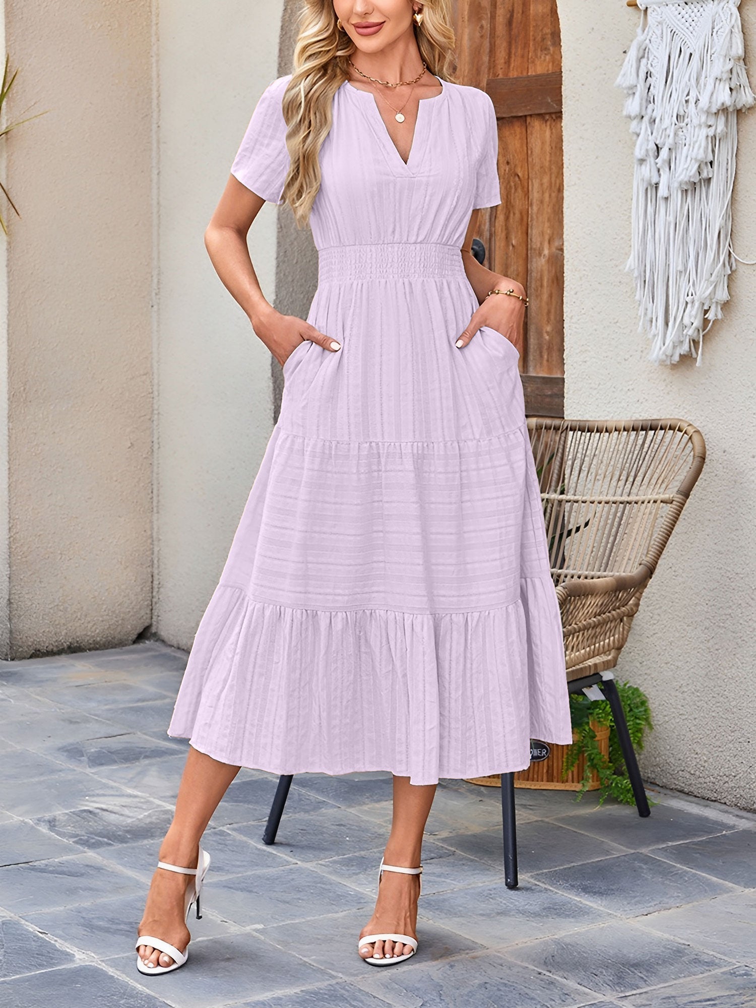 Women's casual midi dress