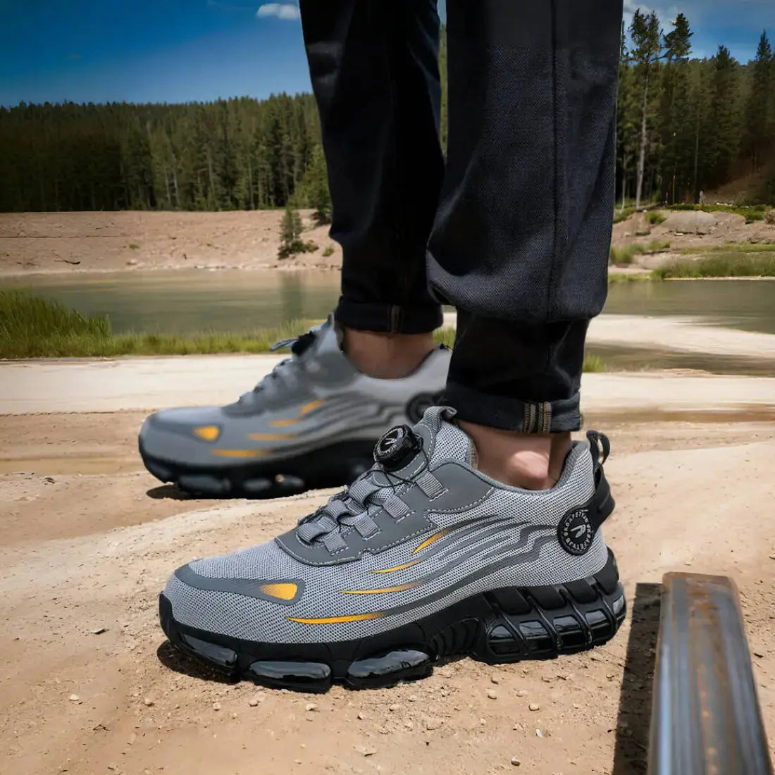 SafetyFlex Stylish Men Work Shoes - Protect and Comfort Your Feet BULLCAPTAIN