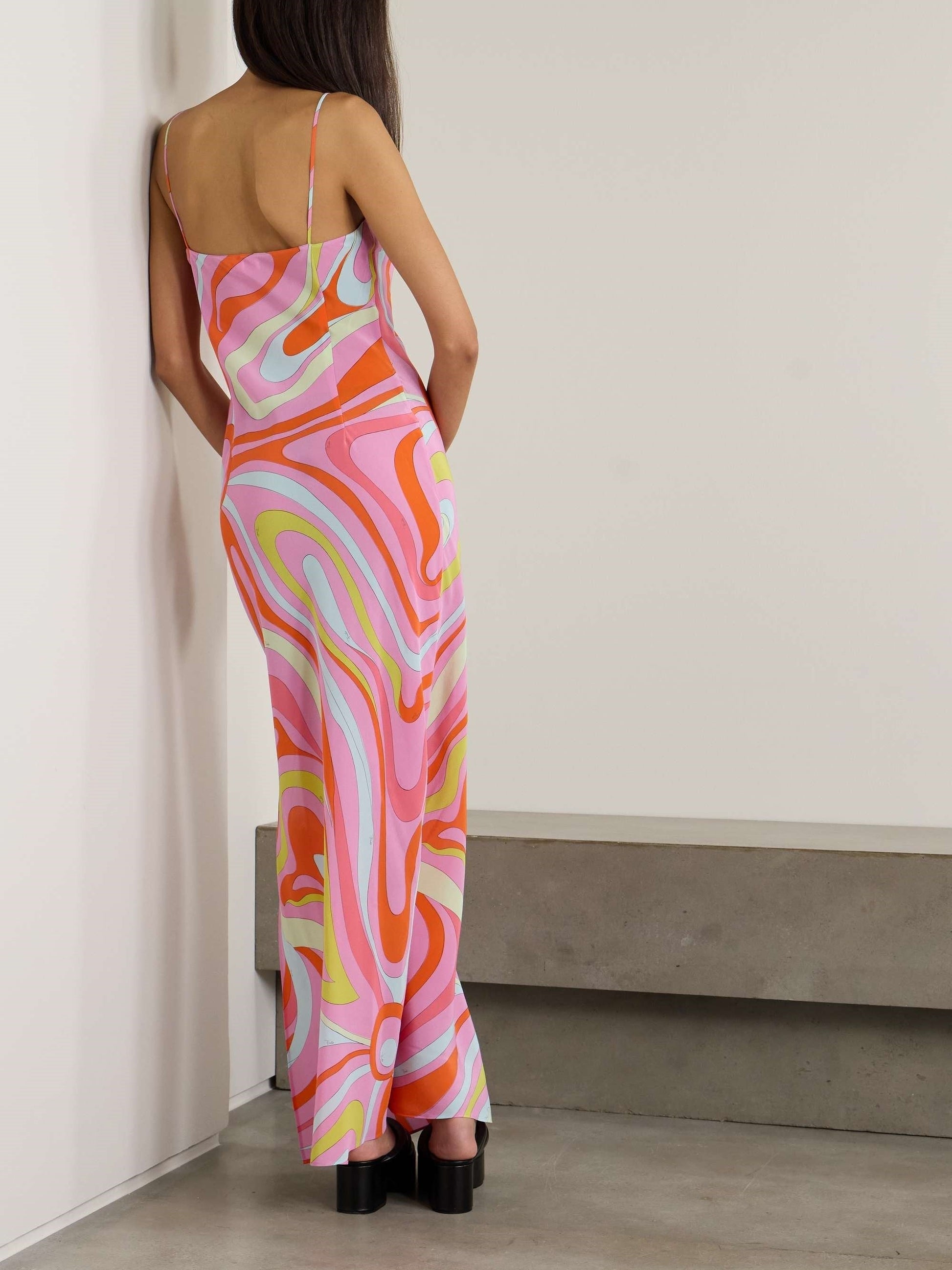 Signature Print Maxi Dress Olympus London