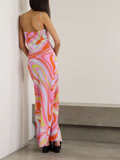 Signature Print Maxi Dress Olympus London